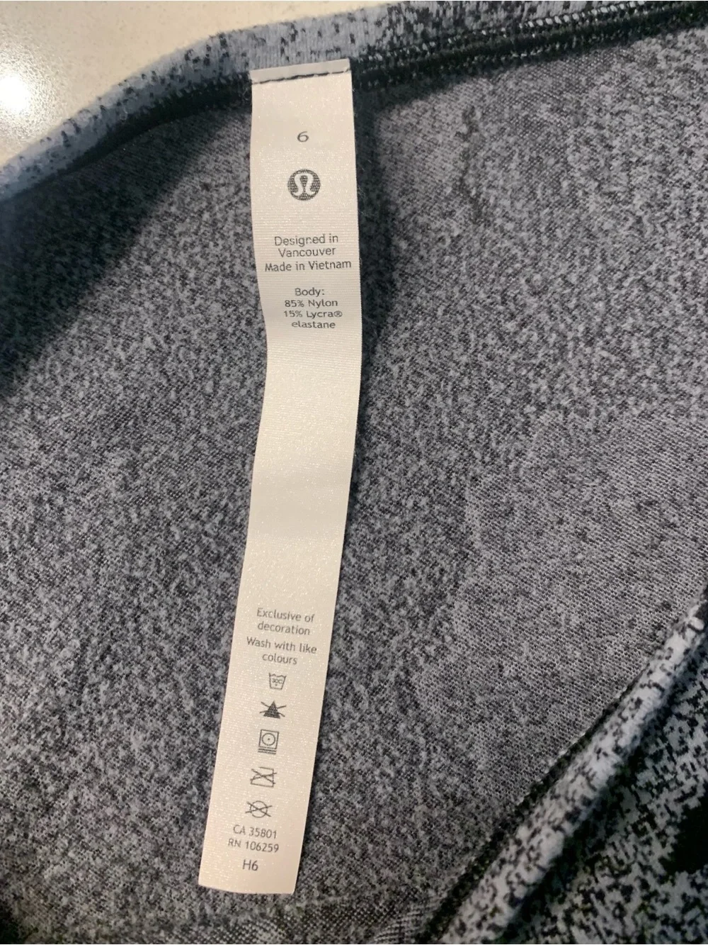 Lululemon Back in Action Long Sleeve *Rulu Heritage Speckle Camo - 6